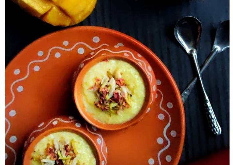 How to Prepare Quick Mango phirni