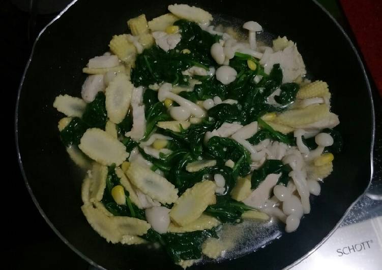 Sayur JJS~AH (Jagnis Jagmud Shimeji ~ Ayam Horenzo)... ????