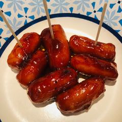 Bbq Mini Beef Franks A picture of Bbq Mini Beef Franks.