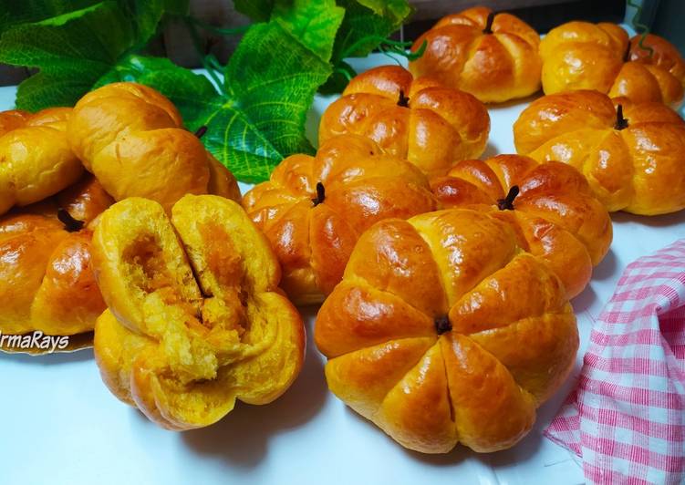 Resep Roti Labu Kuning (Eggless) Anti Gagal