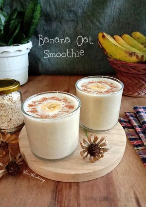 Foto resep Banana Oat Smoothie 🍌
