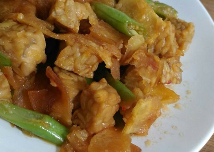 Bumbu mengolah Tumis Buncis Tempe Kentang crispy (non msg), Enak