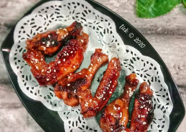 Resep Oriental Spicy Chicken Wings, Bisa Manjain Lidah