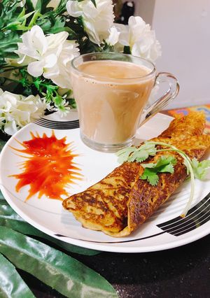 A picture of Green Peas & Gram flour pancakes (cheela).