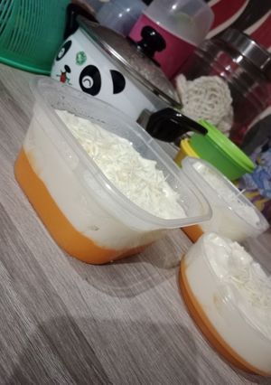 Foto resep Stuff roti mix puding mangga