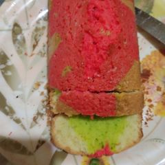 Colourful tea cake (without oven) A picture of Colourful tea cake (without oven).
