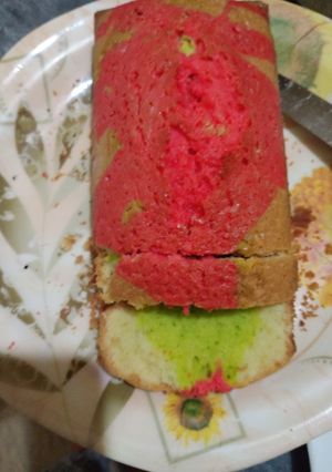 A picture of Colourful tea cake (without oven).