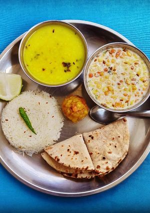 A picture of Thali (Moong Dal Special).