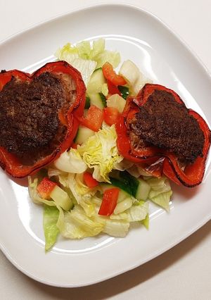 Paprikában sült fasírt recept fotója