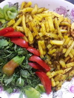 عکسی از دستور سیب زمینی دودی