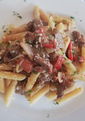 Una foto de Pasta al pastor