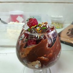 Ice cream and Berry Parfait A picture of Ice cream and Berry Parfait.