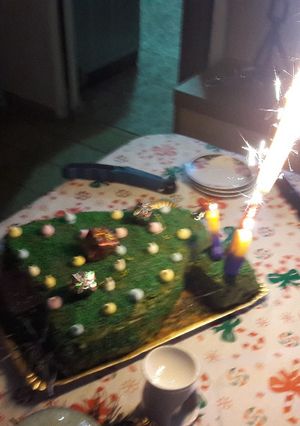 Una foto de Torta arbolito navideño