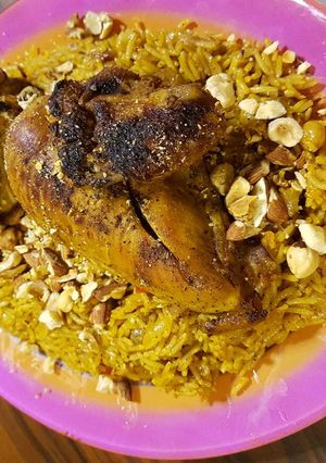 صورة لوصفة كبسه الفراخ أو الدجاج
