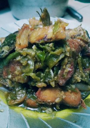 Foto resep Ikan asin gabus cabe ijo