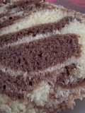 Pastel marmolado naranja/ chocolate