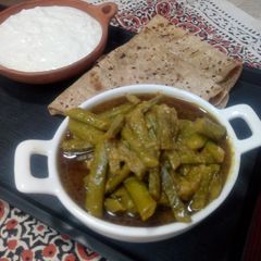 A picture of Gawar Phali (Cluster Beans).
