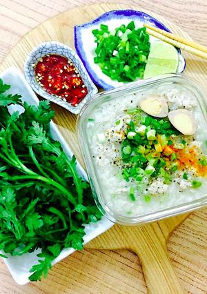 Hình của món Cháo gà cho ngày bệnh.