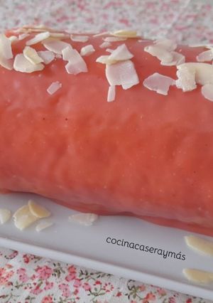 A picture of Pink Panther Swiss Roll.