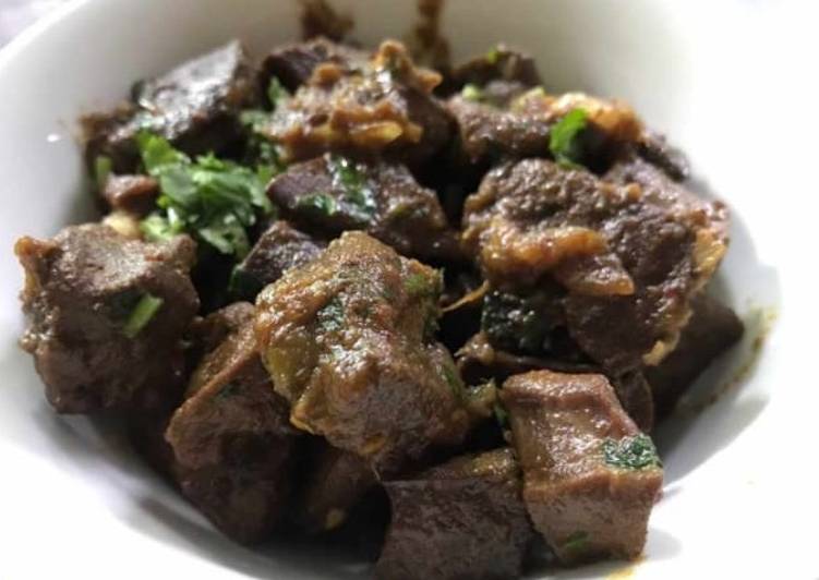 Easiest Way to Summer Perfect Fry kaleji masala