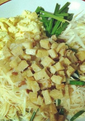 รูปของ หมี่กะทิทรงเครื่อง แบบไร้เนื้อสัตว์