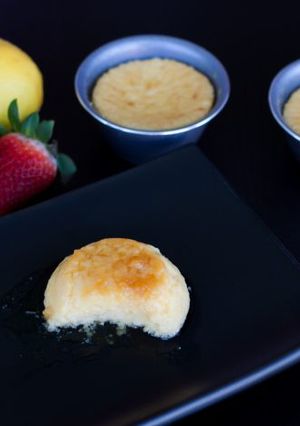Una foto de Flan de limón