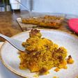 Crumble patates douces, coco et noix de cajou