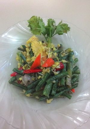 Foto resep Tumis Kacang Panjang, Kecambah Tauge, Jagung Muda
