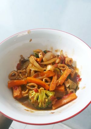 Foto resep Cumi asam manis