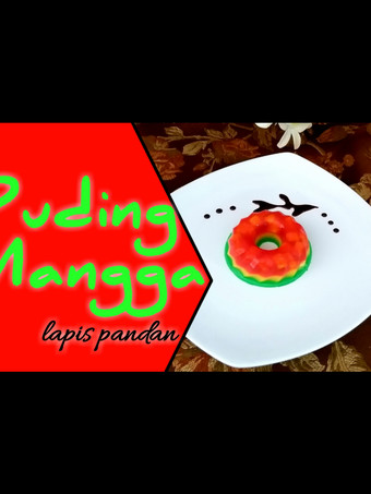 Anti Ribet, Buat Puding mangga || lapis pandan Menu Enak Dan Mudah Dibuat