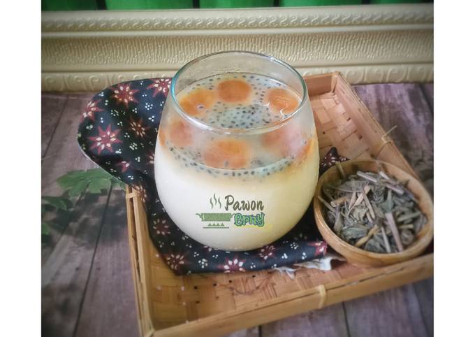 Resep Es Teh Susu Selasih Oleh Erny Sulistyowati Pawon Erny Cookpad