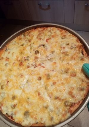 A picture of My Home Made Pizza.