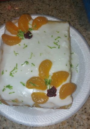 Una foto de Torta de mandarina