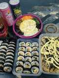 Bibimbap, gimbap dan chapjae ala korea