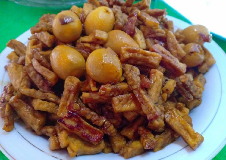 Orek tahu tempe telur puyuh