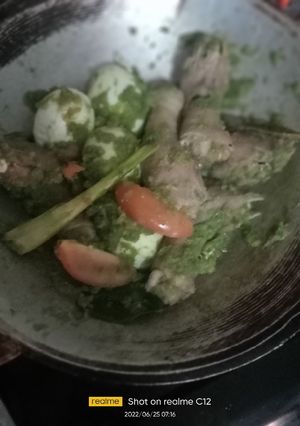 Foto resep Sambal ijo kepala ayam dan telor