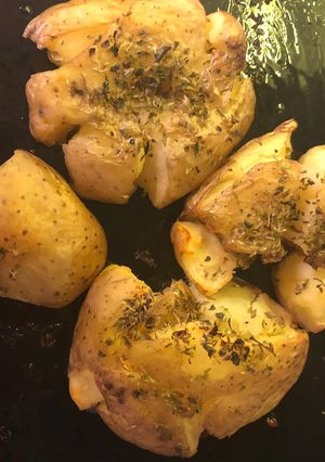 Una foto de Papas explotadas