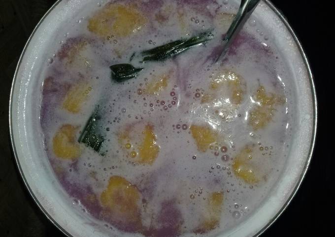 Kolak pisang Candu (candil ubi ungu)