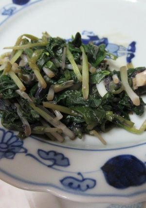 豆豉花椒煮片栗花 的食譜成品照片