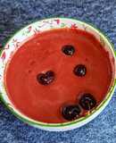 Salmorejo de cerezas con Mambo