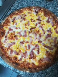 Foto de Pizza de milho e bacon