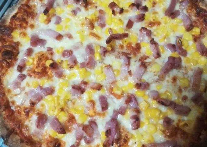 Hoje eu só quero uma pizza sabor Milho com bacon 🥓 e bordas de