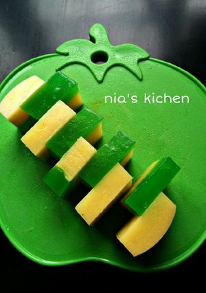 Foto resep Puding Jagung Pandan