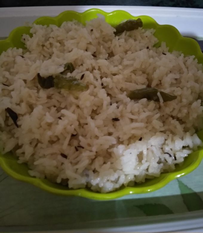 A picture of Authentic Hyderabadi bagara khana.