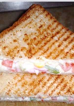 A picture of Grilled veg sandwich.