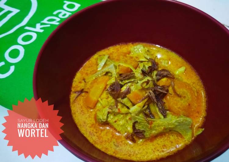 Cara Gampang Menyiapkan Sayur lodeh nangka dan wortel yang Sempurna
