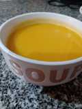 Sopa crema light de calabaza y jengibre