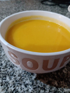 Una foto de Sopa crema light de calabaza y jengibre