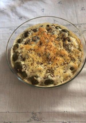 Una foto de Repollitos de Bruselas gratinados