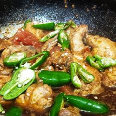 A picture of Chicken karahi.